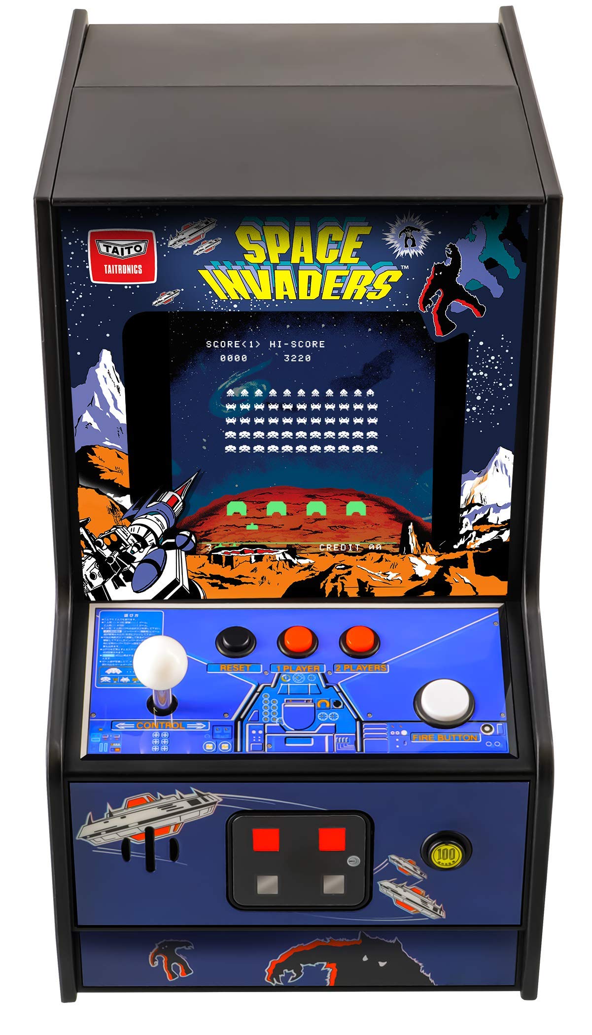 My Arcade Space Invaders Micro Player: Mini Arcade Machine Video Game, Fully Playable, 6.75" Collectible Premium Edition My Arcade