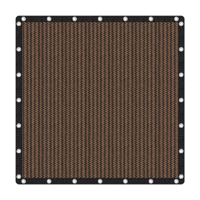 VICLLAX 90% Shade Fabric Sun Shade Cloth Privacy Screen with Reinforced Grommets for Outdoor Patio Garden Pergola Cover Canopy 10x10 FT, Mocha