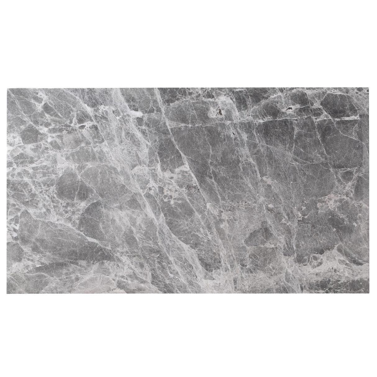 Steve Silver Furniture Zermatt Marble Kitchen Island Counter, 48" Grey Marble Top w/ Dual Storage Doors, 3 Drawers, Wine Rack, Dual Towel-Rack, Seats 2, (Island Only), 48"L x 28"W x 36"H, Grey, White Steve Silver