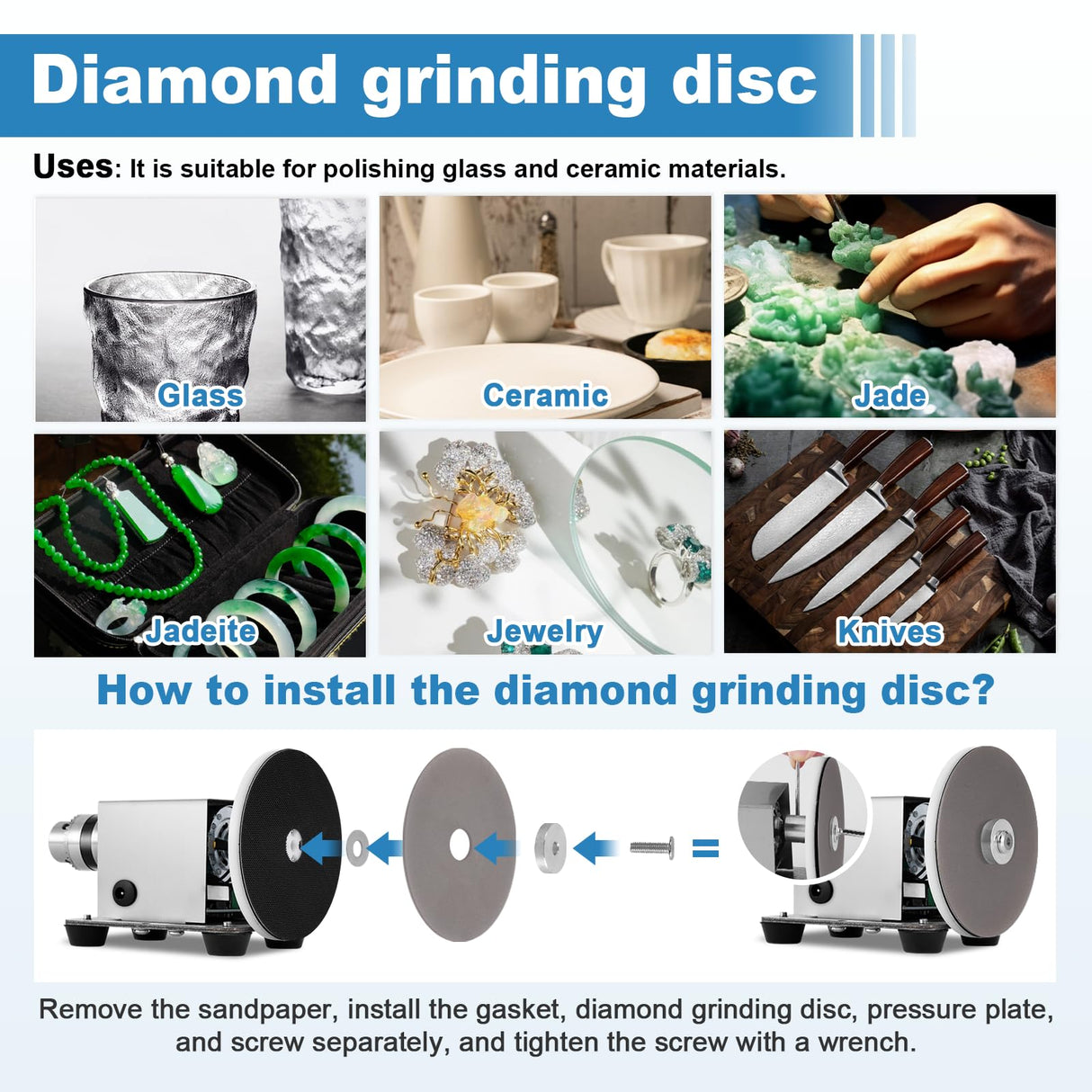 Electric Resin Polishing Machine 120W, Epoxy Resin Sanding and Polishing Kit, Stepless Speed Control, with 20 PCS Sandpapers for Wood, Stone, Plastic, Jewelry Sanding MXBAOHENG