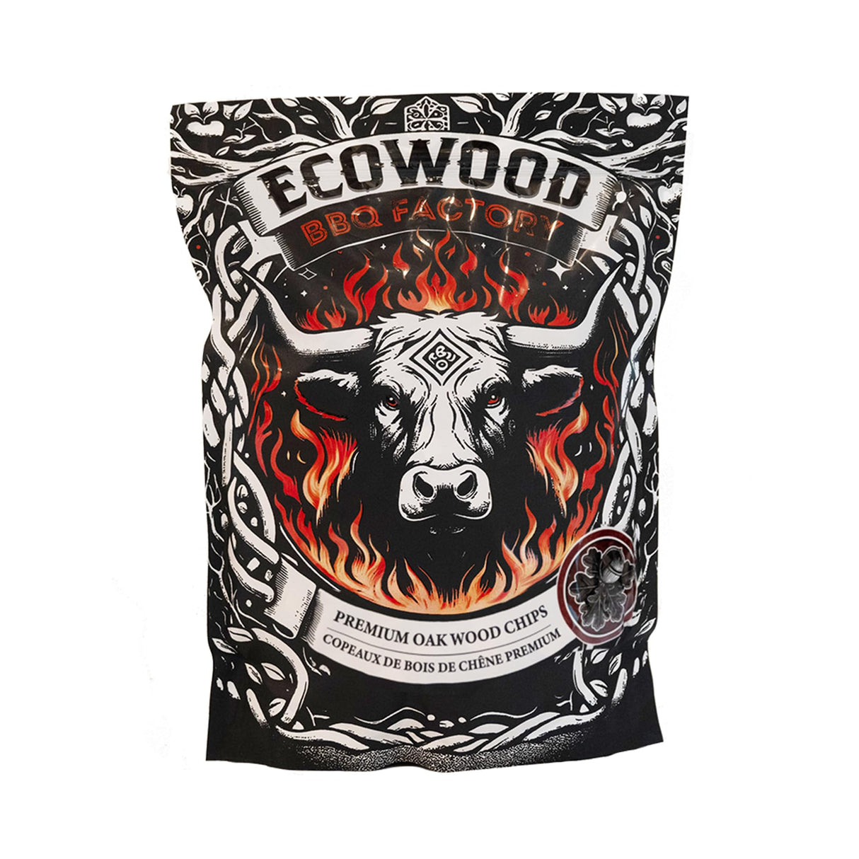 Don Bardo - Wood Smoker Chips - Apple, Cherry, Mesquite, Hickory & Oak Wood Chip for Smokers, Can be Use on Gas, Charcoal Grill, Smoke Wood Chips for Grilling, BBQ & Camping. 1.2 LB Bags (Oak) Don Bardo