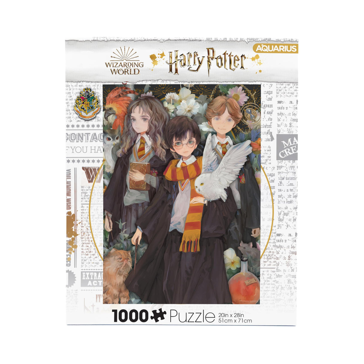 AQUARIUS Harry Potter Yume Puzzle (1000 Piece Jigsaw Puzzle) - Glare Free - Precision Fit - Virtually No Puzzle Dust - Officially Licensed Harry Potter Collectibles - 20x28 Inches AQUARIUS