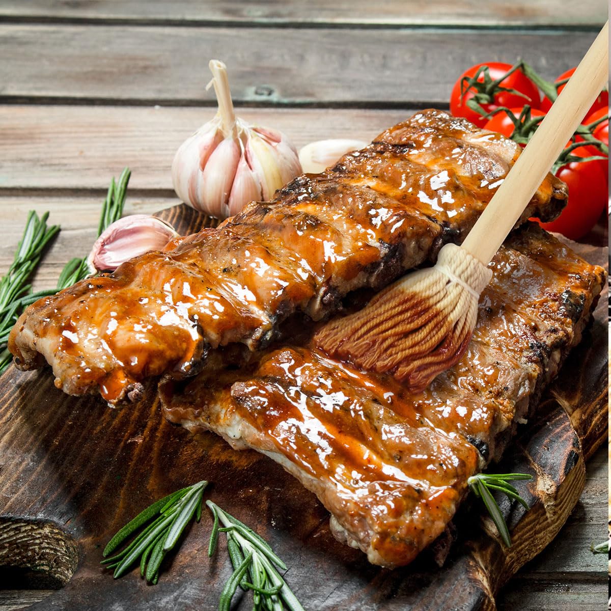 LZMS 10 Packs Backyard 12" Grill Brush - BBQ Grill Basting Brush Mop - Grill Brush for Outdoor Grill - BBQ Brush for Picnic Barbeque Grilling Smoking Steak - Lightweight, Easy Dipping, Food Grade LZMS