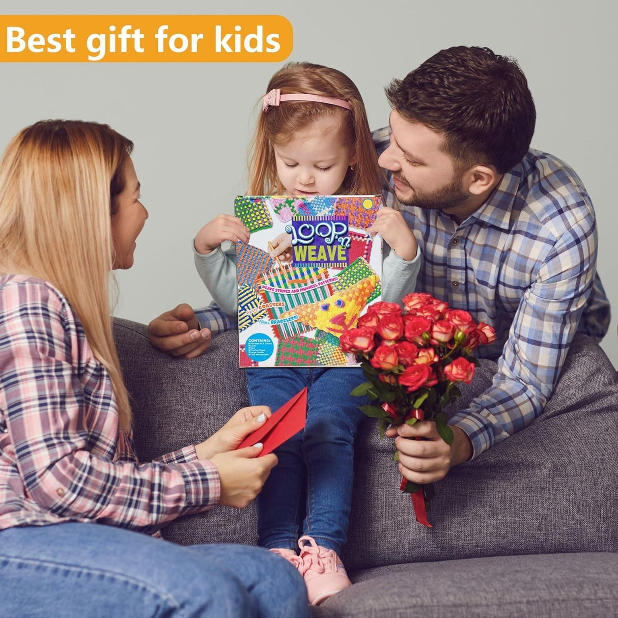 Disracker Weaving Loom Kit Crafts, Arts and Crafts for Kids and Adults, Ideal Gifts for Girls Ages 5 6 7 8-12 14, Potholder Knitting Loom Kit Disracker