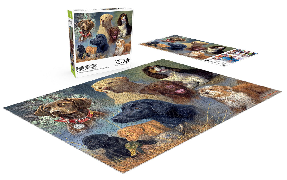 Buffalo Games - James Hautman - Treasured Friends - 750 Piece Jigsaw Puzzle for Adults -Challenging Puzzle Perfect for Game Nights - Finished Size is 24.00 x 18.00 Buffalo Games