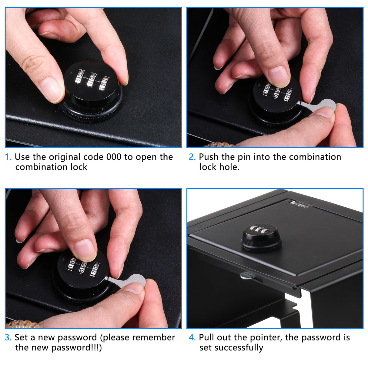 West-xingzhe Center Console Lock Safe Box Compatible with Toyota Tacoma 2024 2025+ Accessories Center Console Gun Safe High Security Armrest Lock Box with 3 Digit Combination Lock with Key West-xingzhe