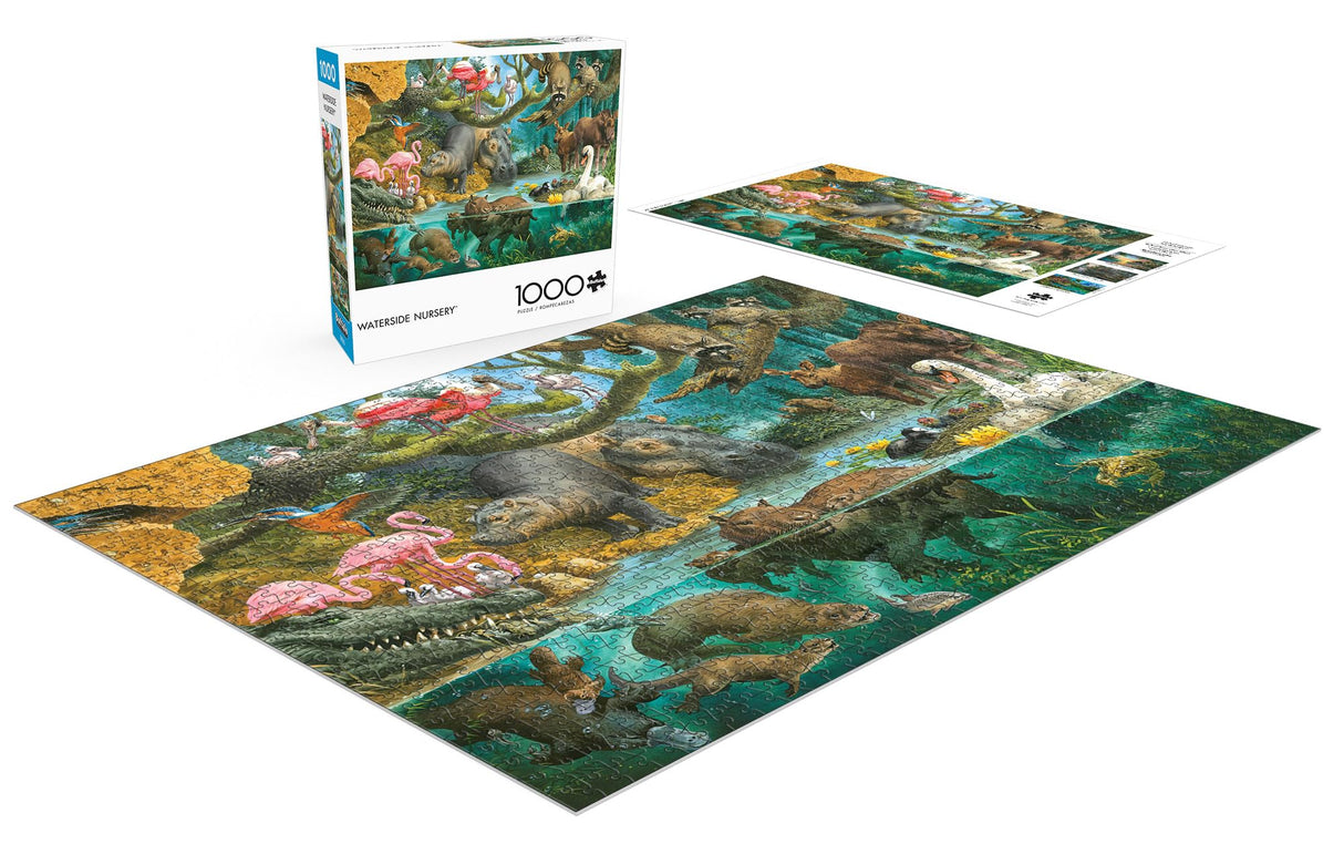 Buffalo Games - John Francis - Waterside Nursery - 1000 Piece Jigsaw Puzzle for Adults -Challenging Puzzle Perfect for Game Nights - Finished Size is 26.75 x 19.75 Buffalo Games