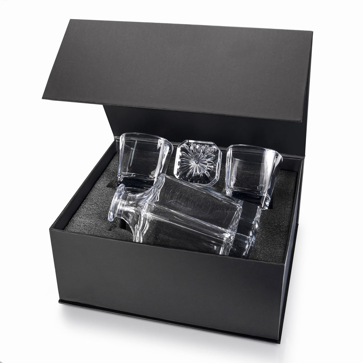 Personalized Whiskey Decanter Set - 5 Design Options - Custom Liquor 25 oz, 750ml Liquor Decanter w/Whiskey Glass Set Options, Birthday & Retirement Gifts for Men Lara Laser Works