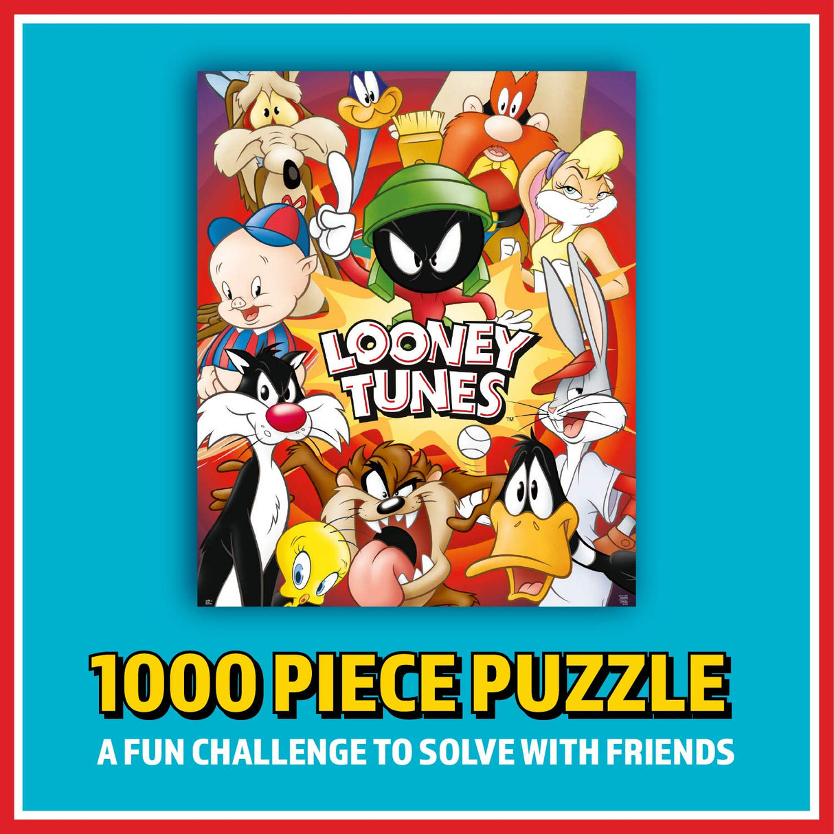 Paladone 1000 Piece Jigsaw Puzzle, Looney Tunes Puzzle Paladone