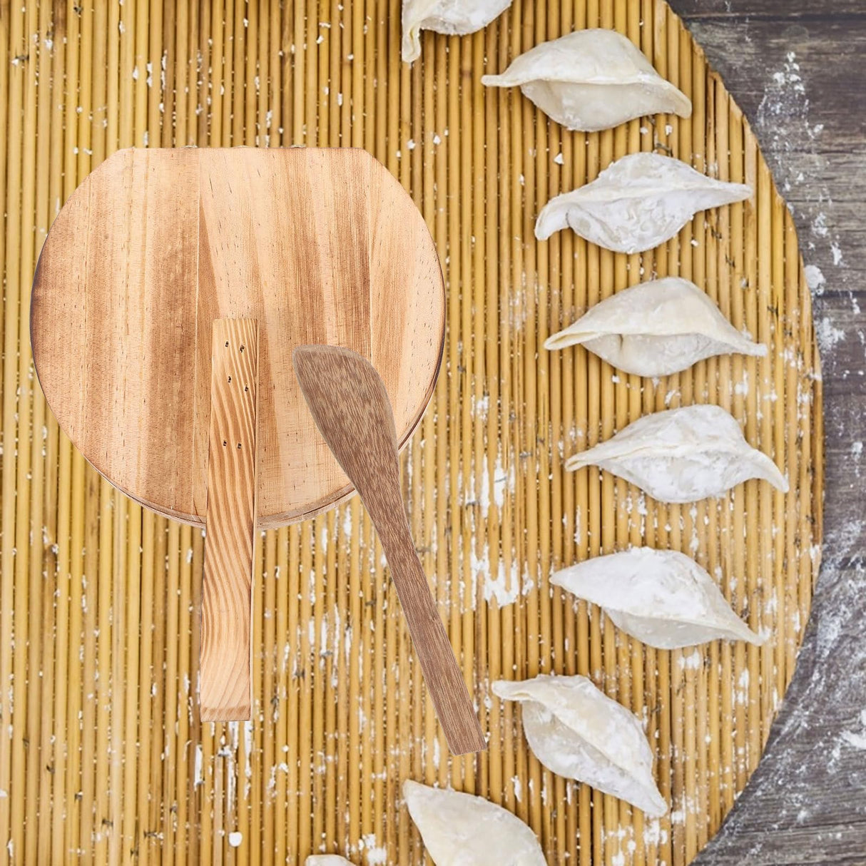 Cabilock Wooden Tortilla Press-Tortilla Press Maker Waffle and Pizza Dough Presser for Homemade Mexican Tortillera, Roti, Chapati, Taco, Dumpling Wrappers Cabilock