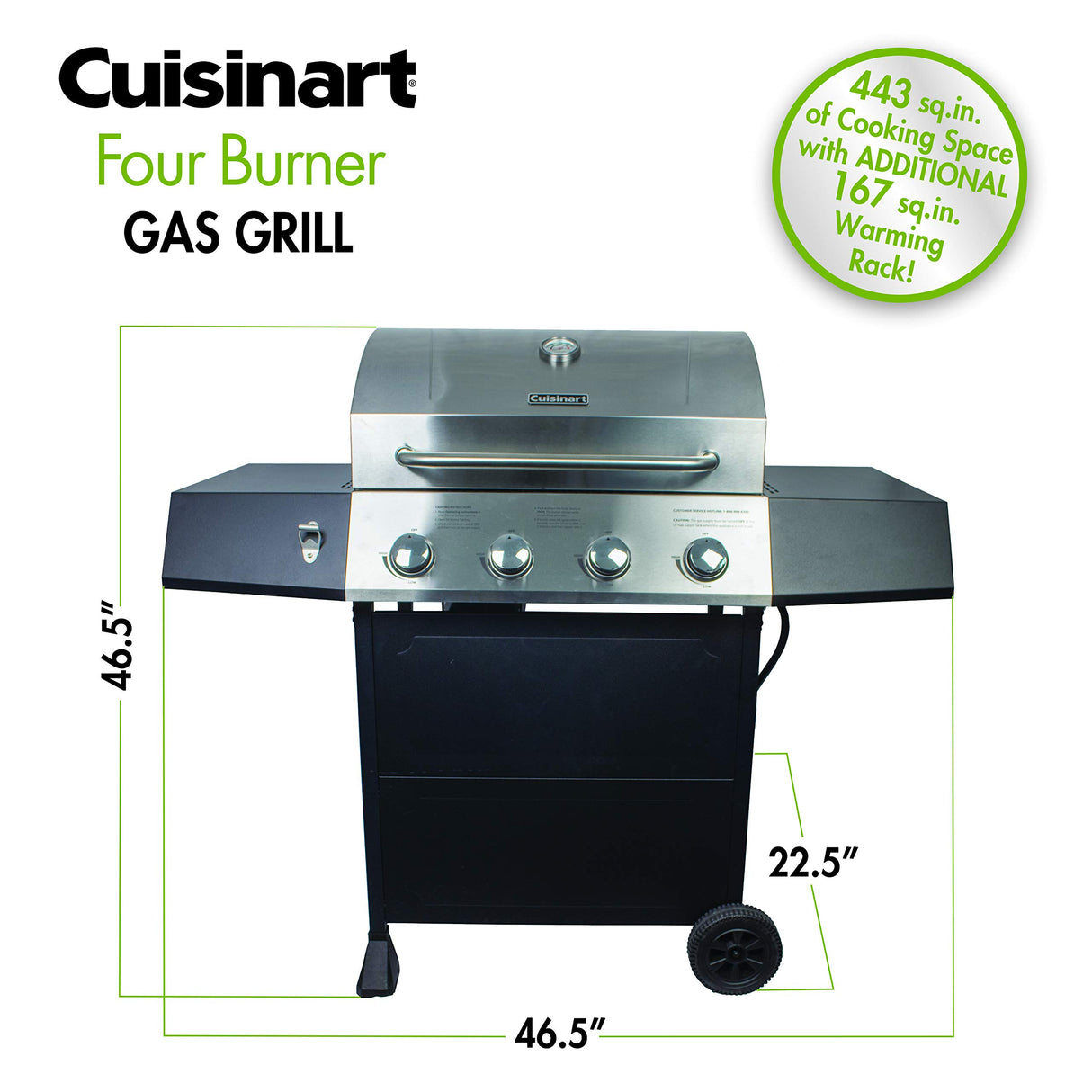 Cuisinart CGG-7400 Propane, 54 Inch, Full Size Four-Burner Gas Grill Cuisinart