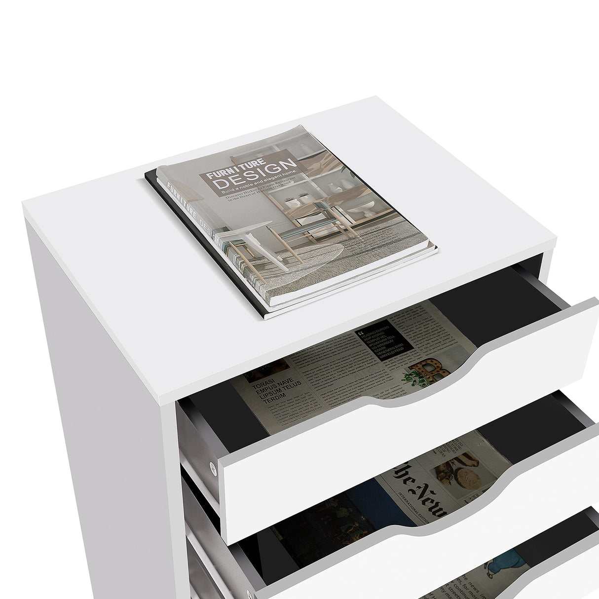 Naomi Home Office File Cabinets Wooden File Cabinets for Home Office Lateral File Cabinet Wood File Cabinet Mobile File Cabinet Mobile Storage Cabinet Filing Storage Drawer White/9 Drawer Naomi Home