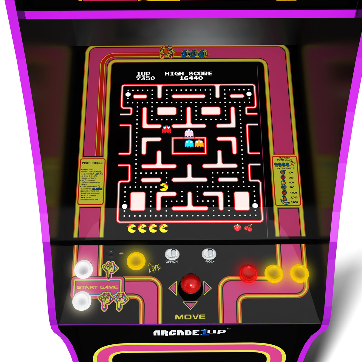 ARCADE1UP Ms. PACMAN Deluxe Black Variant Arcade Machine, built for your home, with 5-foot tall full-size stand-up cabinet, 14 classic games, and 17-inch screen ARCADE1UP