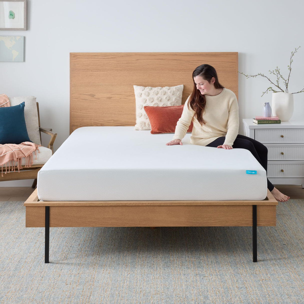 Linenspa 8 Inch Gel Infused Memory Foam Mattress – Queen Size – Medium Feel - Cooling Gel - Mattress in a Box - Primary or Guest Bedroom - Pressure Relieving and Breathable – CertiPUR-US Certified Linenspa