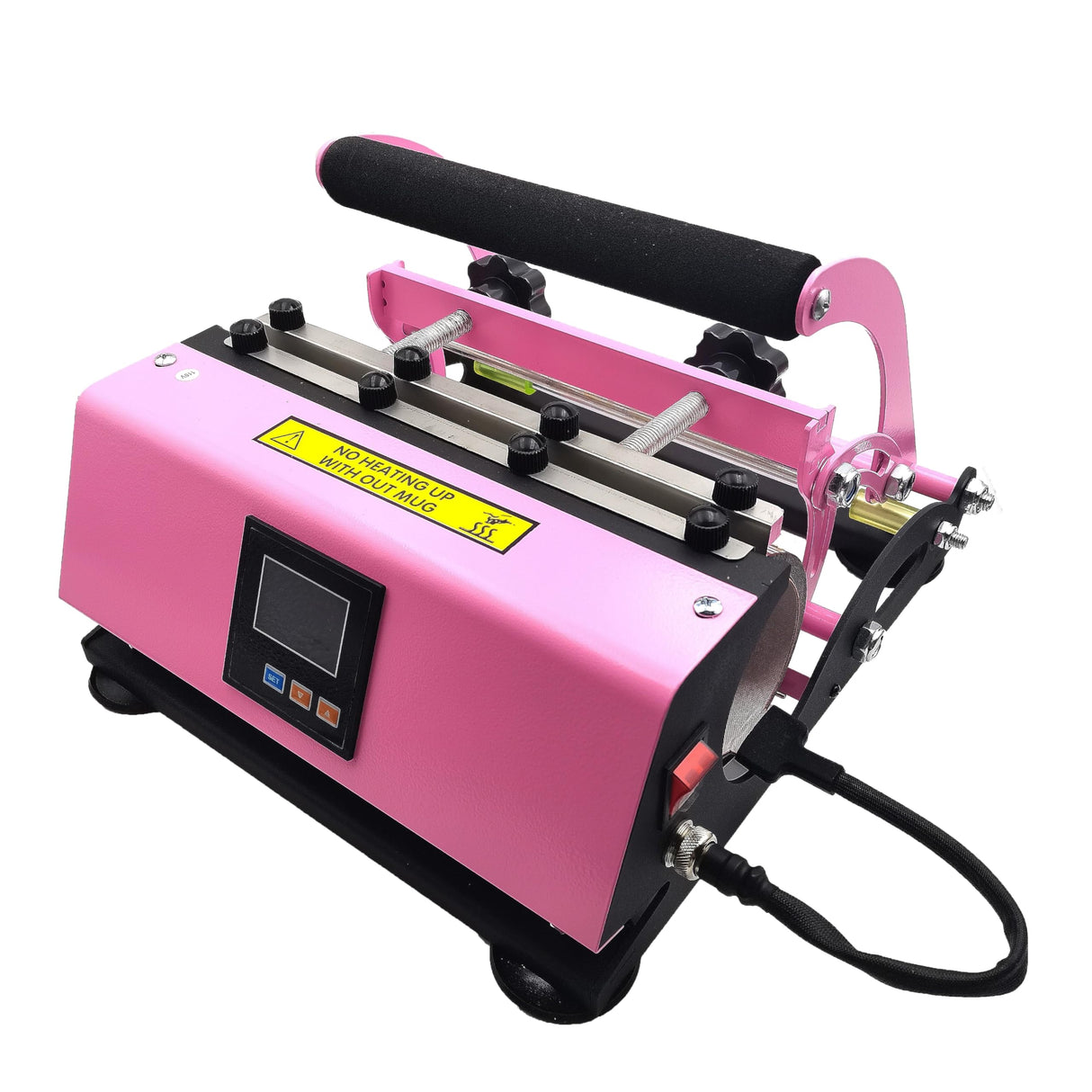 Tumbler Mug Cup Heat Press Machine for Sublimation 15-30oz,Mug Cup Printing Machine,Cups Not Included (Pink) amusediy