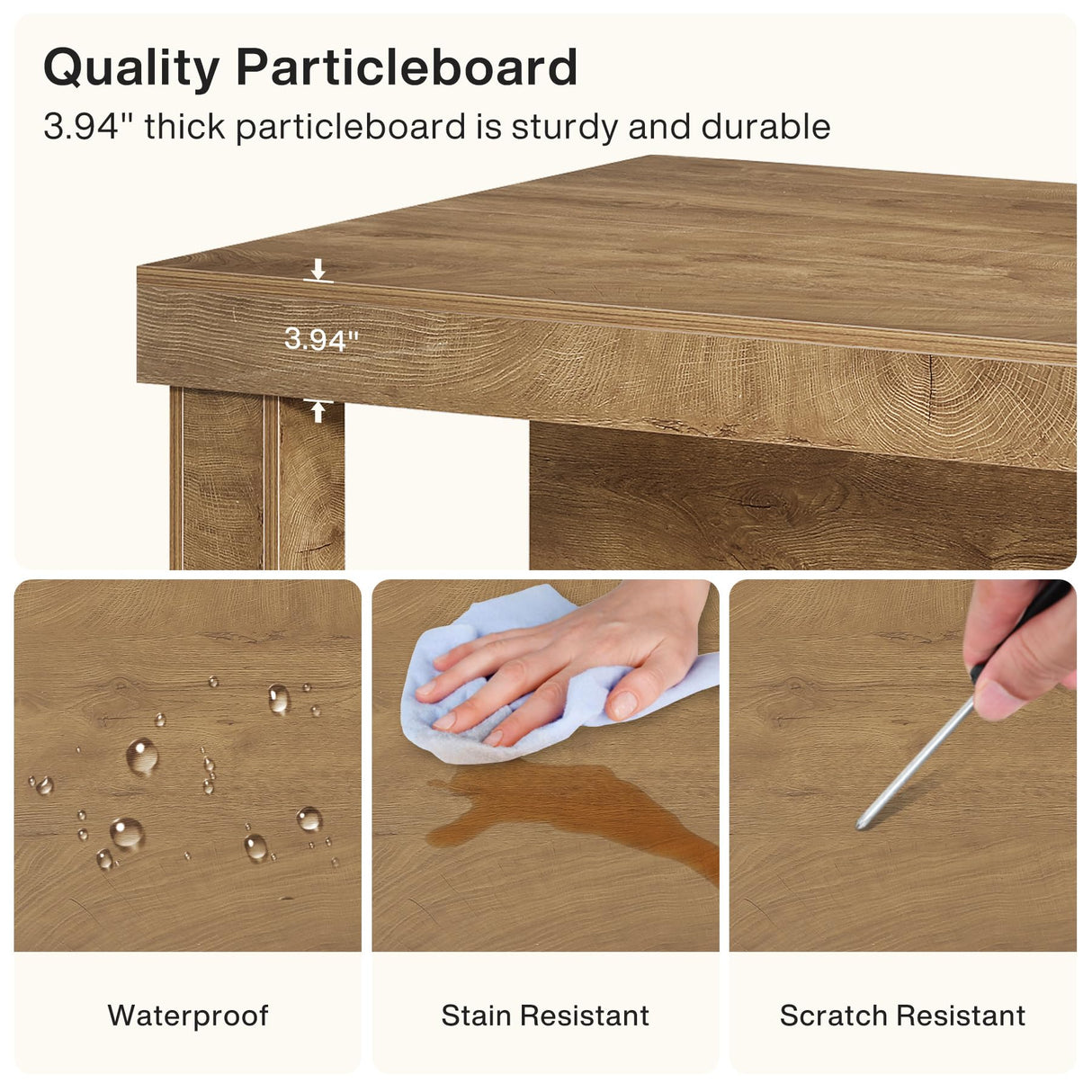 Tribesigns Kitchen Island with Storage, 55-Inch Farmhouse Stationary Island Table with Large Countertop, 3-Tier Wooden Coffee Bar Table for Kitchen, Dining Room, Rustic Brown Tribesigns