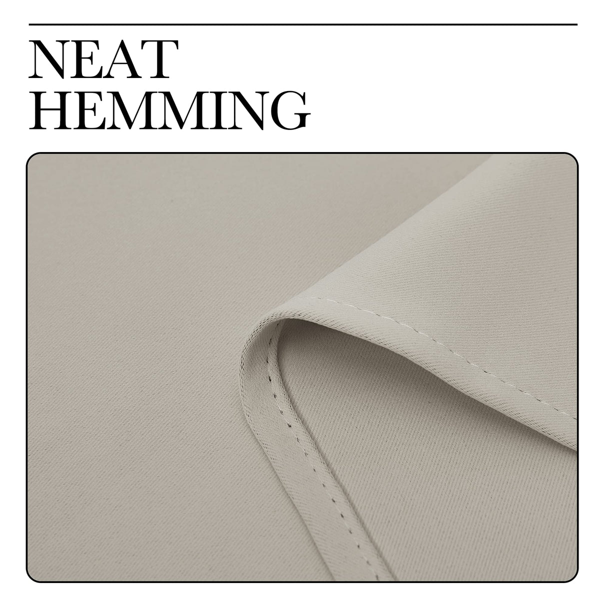 NICETOWN Natural Blackout Curtains for Bedroom (1 Pair, 42 x 63 inches), Farmhouse Thermal Insulated Room Darkening Drapes for Windows NICETOWN