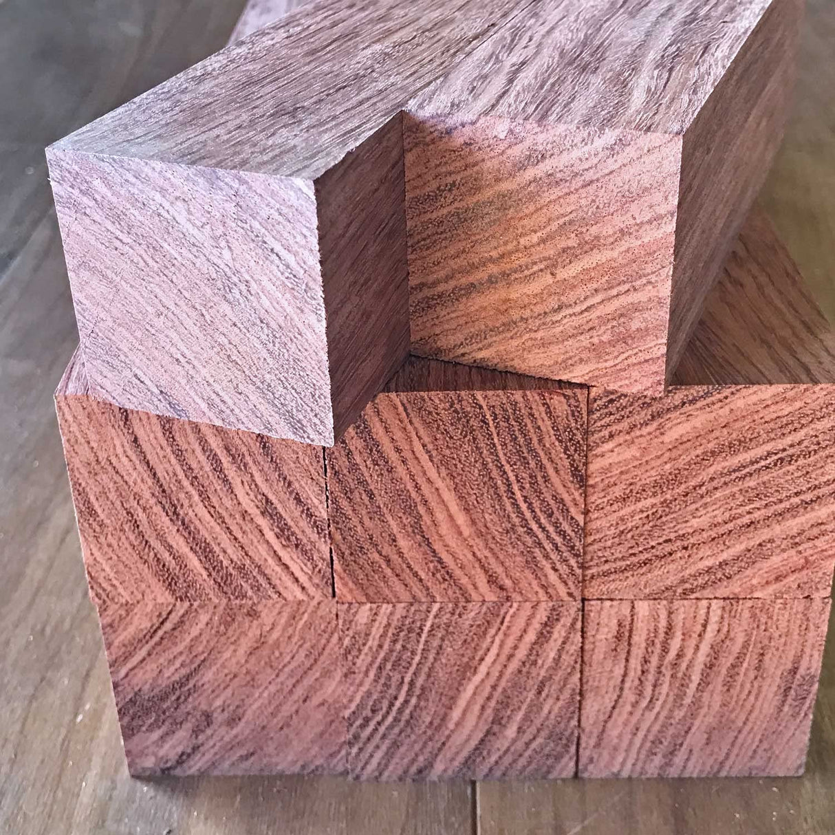 Exotic Wood Zone | Bubinga Wood Turning Blanks 2pcs- 2" x 2" x 24" Exotic Wood Zone