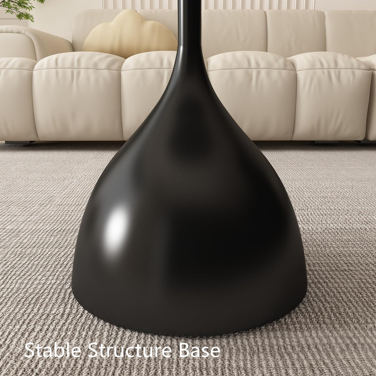 Nesting Tables, Black Side Tables, Modern End Tables for Living Room Nesting Coffee Table Set of 2,Console Table Pedestal Tables TDDFLO