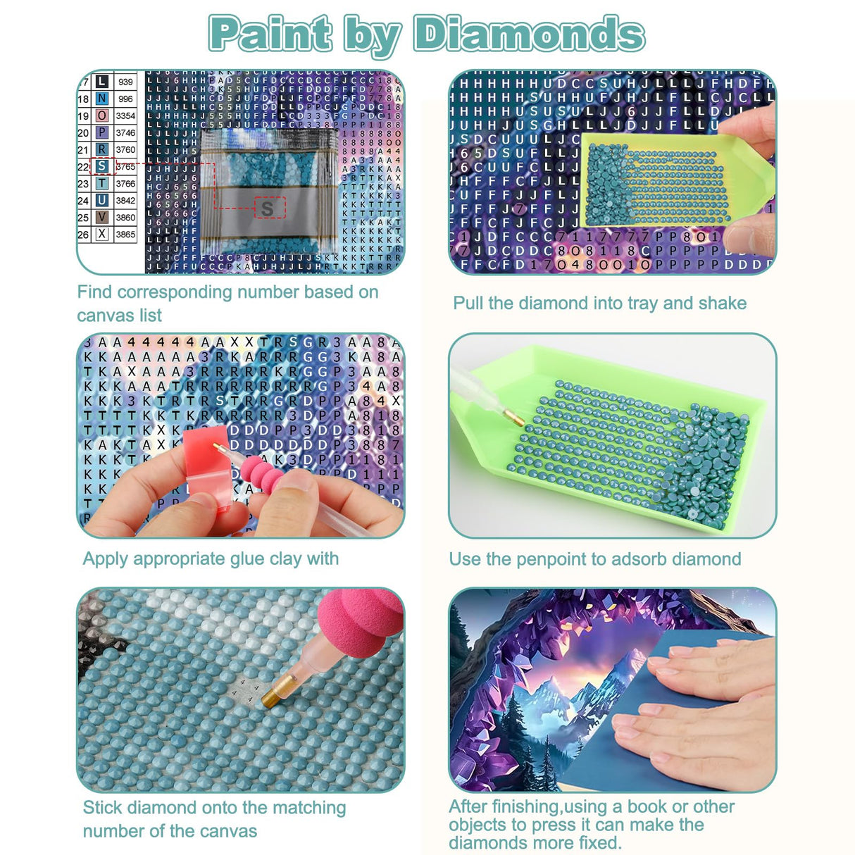 CEOVR Waterfall Diamond Painting Kits for Adults, Crystal Mountain Landscape Diamond Art Dots 5D Full Drill DIY Beginner Gem Art, Adult Crafts Kits Arts and Crafts, Wall Decor for Home Office 12x16in CEOVR