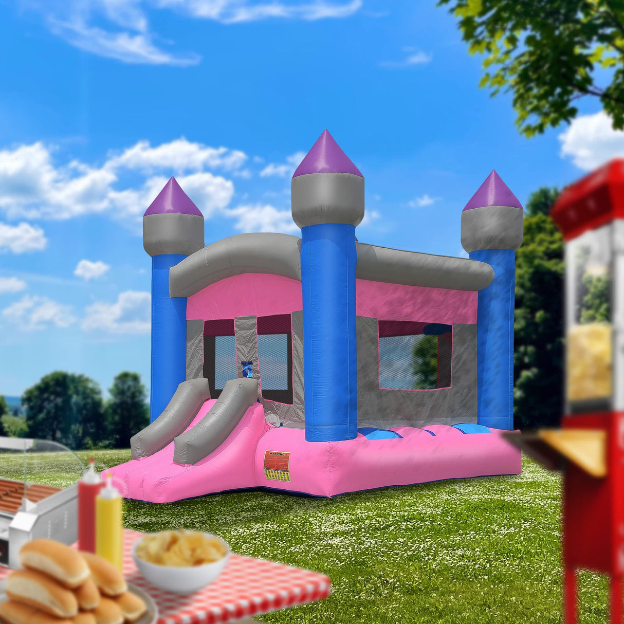 Cloud 9 Commercial Grade Princess Castle Bounce House with Blower - 100% PVC 13' x 13' Bouncer Cloud 9