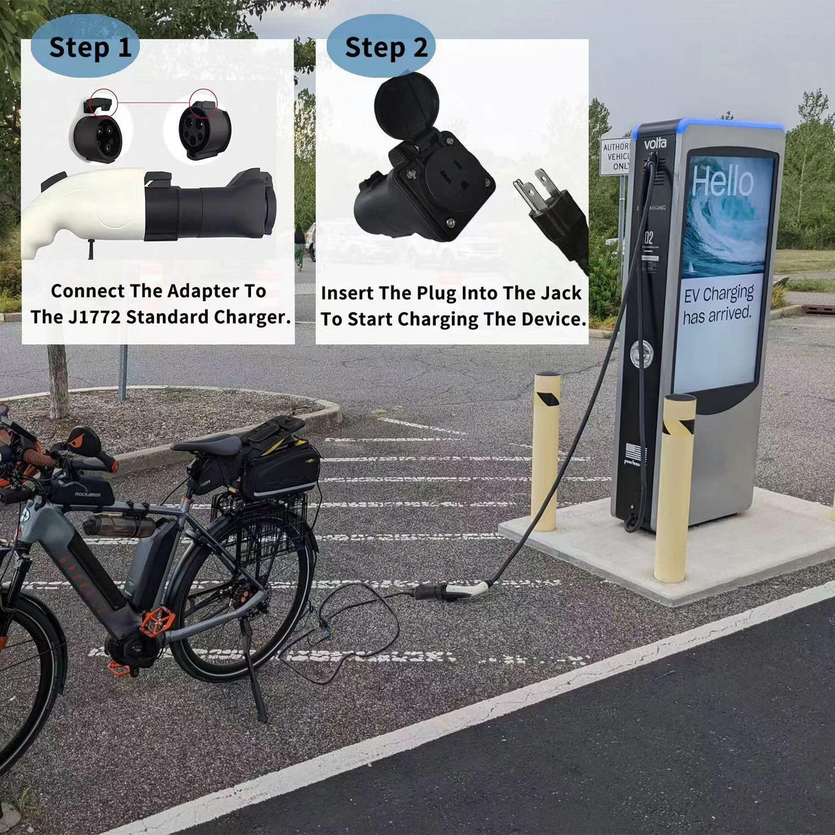 SUSUTOO J1772 to Nema 5-15, EV Station Charging Adapter, EV Adapter Plug, J1772 to NEMA 5-15 Plug for Many Devices That Can Accept 100~240V (5-15) SUSUTOO
