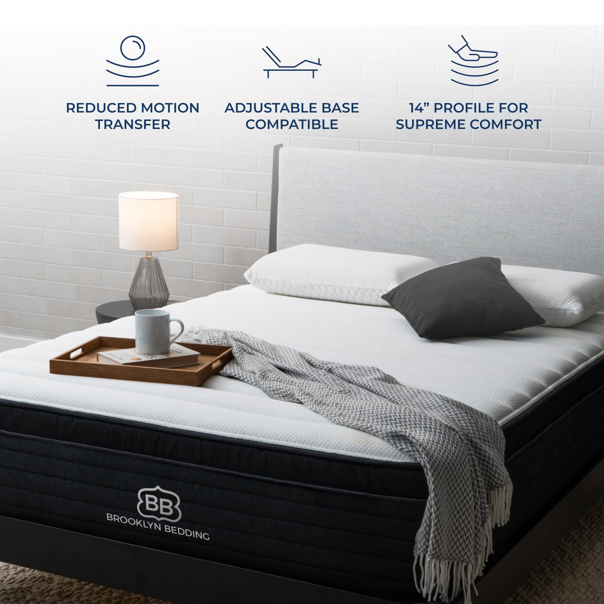 Brooklyn Bedding Select 14" Gel Memory Foam Hybrid Mattress, Twin Brooklyn Bedding