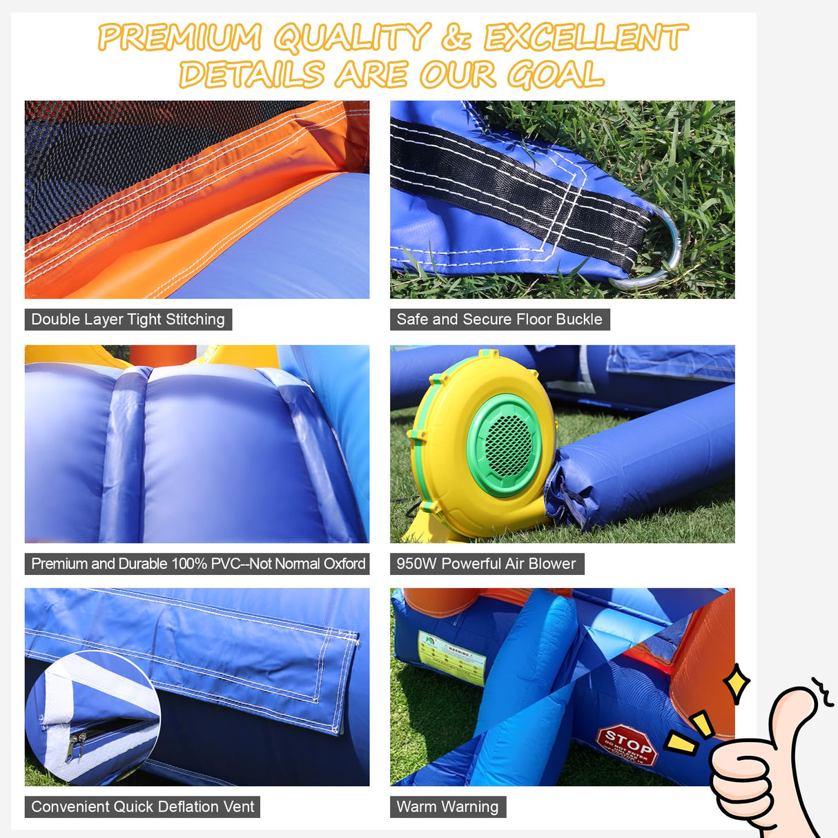 Commercial Grade Bounce House for Big Kids 5-12, 100% PVC Inflatable Bounce House Obstacle Course for Adult with 2 Slide, Ball Pit, Large Bounce Area, Climbing Wall, Basketball Rim 16x12x10FT w/Blower awesmflate