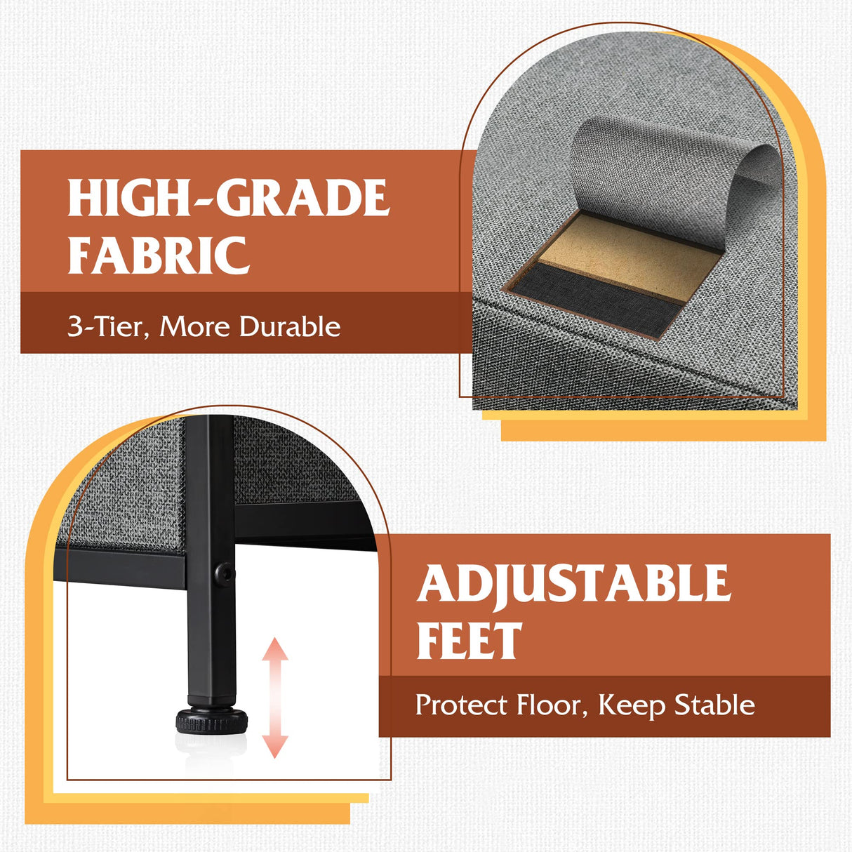 WLIVE Fabric Dresser, Storage Drawer Unit, Bedroom Dresser TV Stand for 32 40 43 inch TV, Wide Dresser with 8 Large Deep Drawers for Office, College Dorm, Dark Grey WLIVE