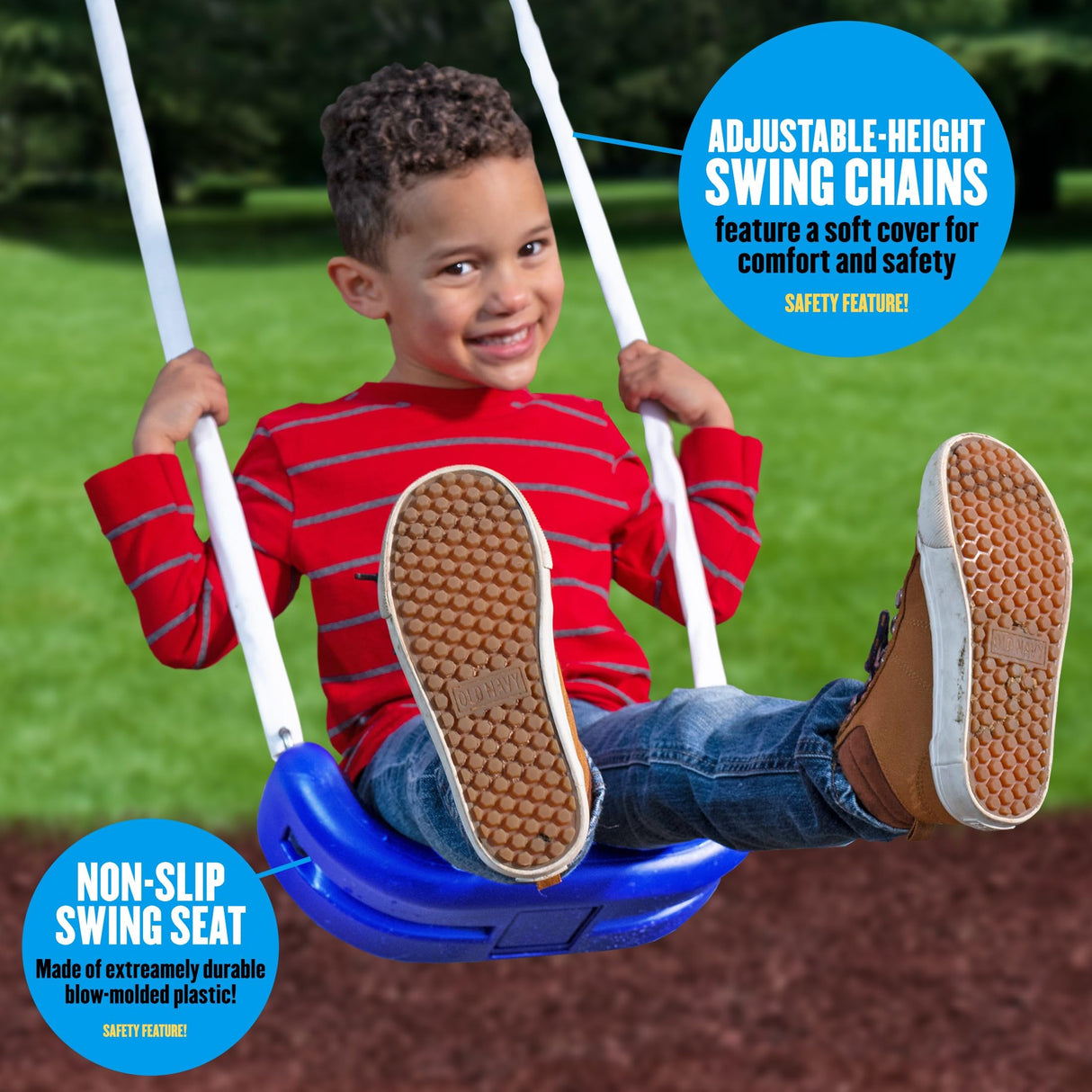 Fun Forever Plus with 6' Water Slide & Ground Tarp - 8 User / 6 Station Metal Backyard Play Swing Set. 192" L x 104" Deep x 74" H, by XDP Recreation XDP RECREATION