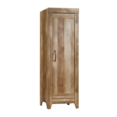 Sauder Adept Narrow Storage Pantry Cabinet, L: 22.60" x W: 16.77" x H: 70.98", Craftsman Oak finish