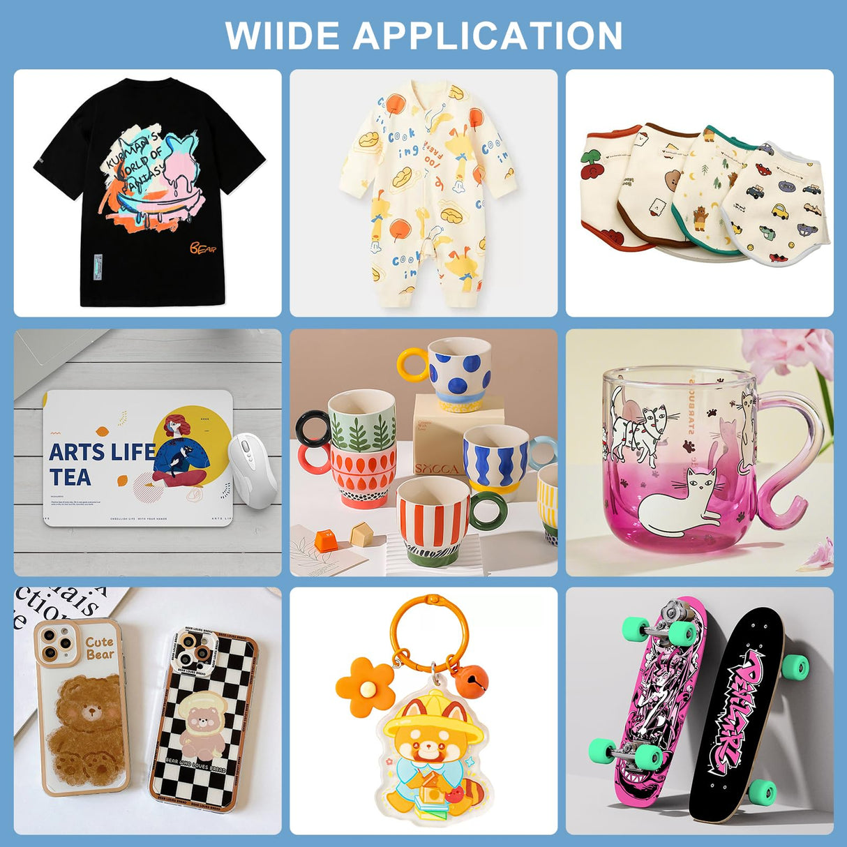 Sublimation Paper Roll Fast Dry 105gsm 13 Inch x 328 Feet, Compatible with Inkjet Printer, For T-Shirts Mugs Fabric DIY imtfzct