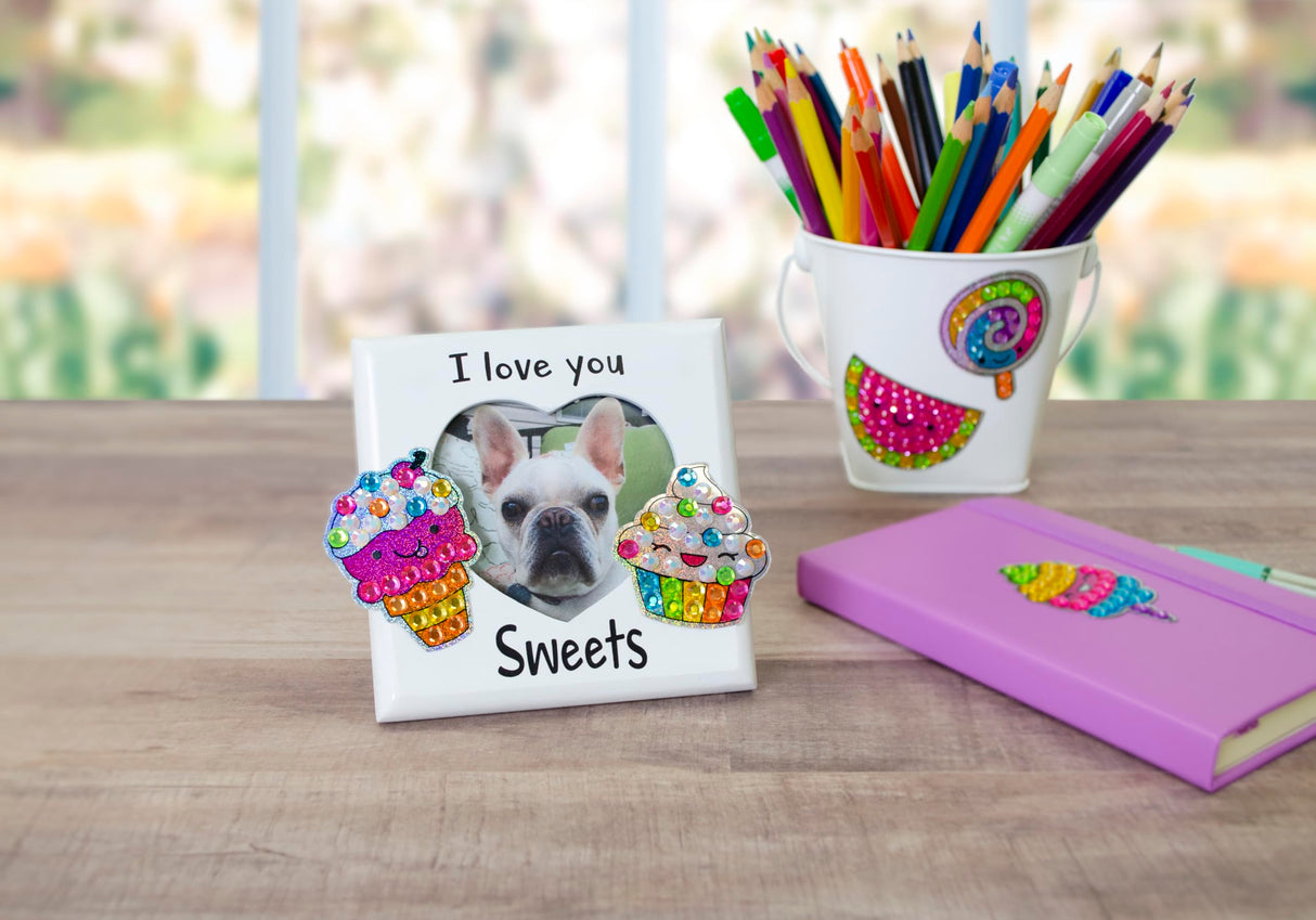 Creativity for Kids Big Gem Diamond Painting Kit: Sweets Stickers and Suncatchers - Diamond Art for Kids, DIY Stickers and Suncatcher Kit for Girls (Ages 6+) Creativity for Kids
