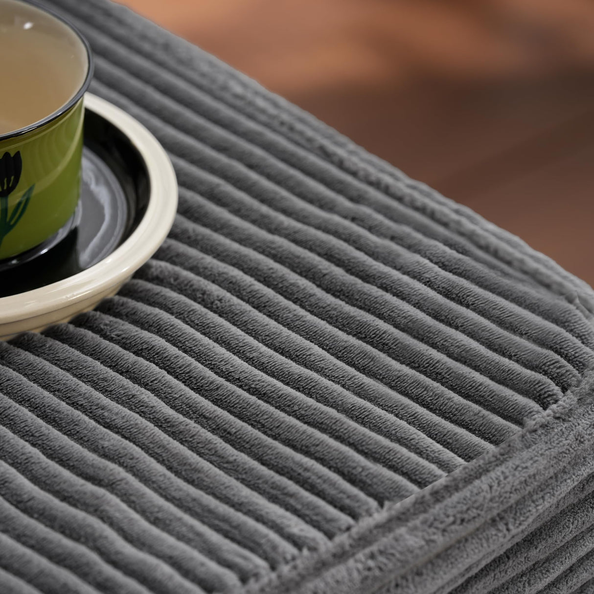 ovios 104" Cloud Sectional Couch with L-Shape Chaise,Modern Modular Sofa with Deep Seat, Upholstered Couches for Living Room Bedroom,No Assembly Required, Grey (Corduroy Fabric) ovios