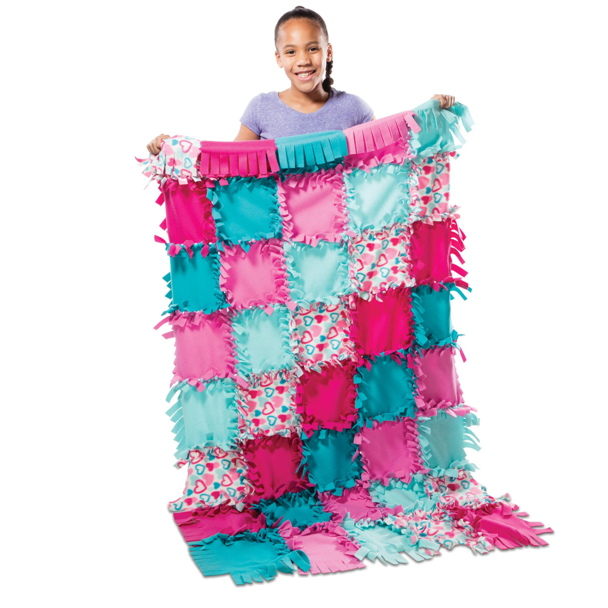 Melissa & Doug Fleece Quilt No-Sew Craft Kit, Multi Melissa & Doug