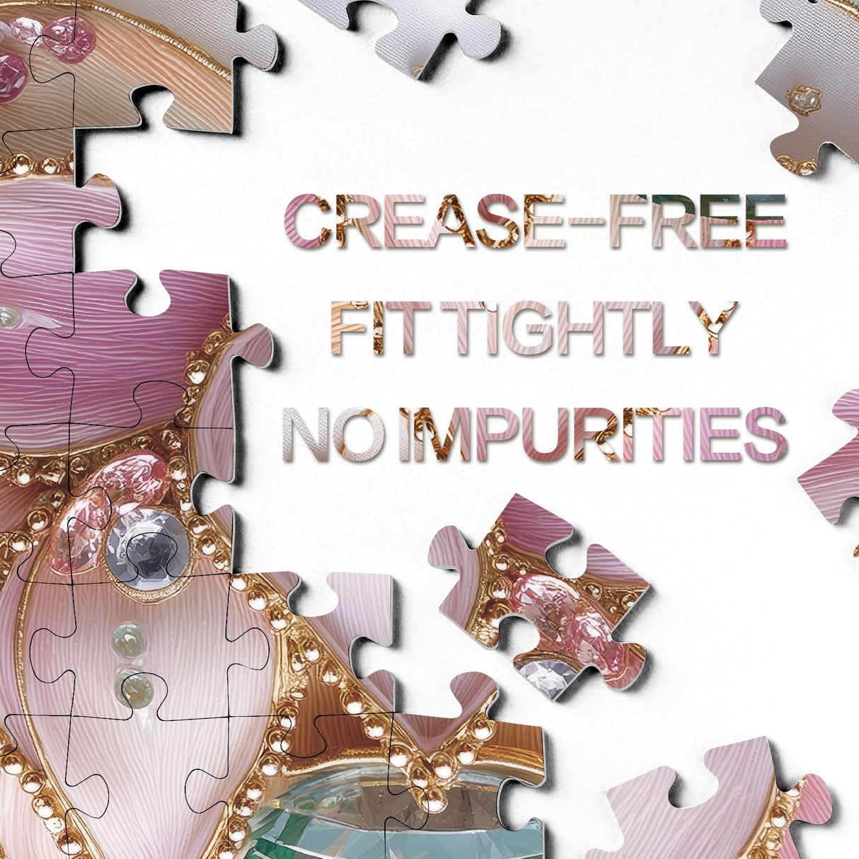 3D Pretty Crystal Lotus Flower Puzzles for Adults 1000 Pieces, Beautiful Plant Art Diamond Floral Puzzle, Challenging Wildflower Pages Aesthetic Pink Embroidery Jigsaw Puzzles Larkipuzz