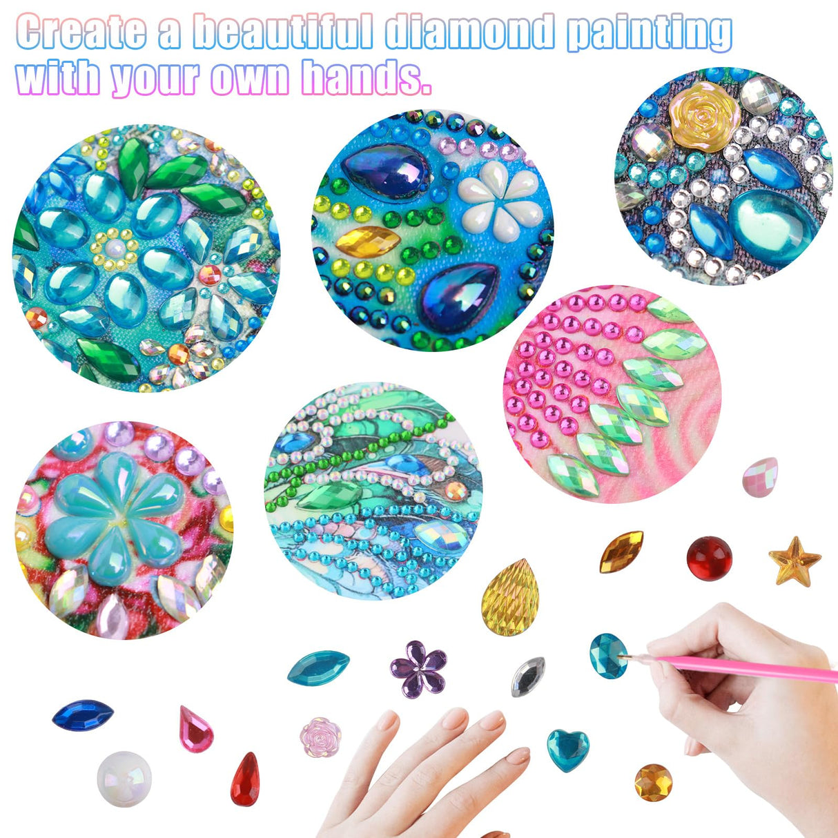 Special Shape Diamond Art Kits for Adults – 5D DIY Winged White Horse Diamond Painting with Crystal Rhinestones, Fantasy Animal Craft Kit for Beginners, Magical Diamond Art Wall Decor antor