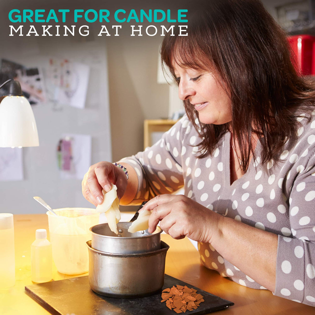 Hearts & Crafts Soy Wax Candle Dye - 20 Color Wax Chip Dyes for DIY Candle Making Supplies Hearts & Crafts