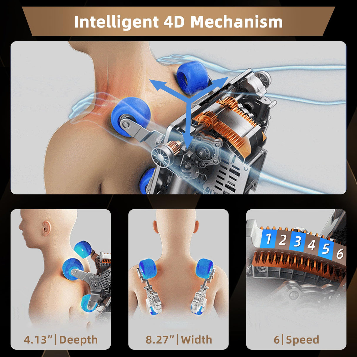 Alfine A66 4D Full Body Massage Chair – Made in The U.S.A. with U.S. & Imported Material, SL Track, Yoga Stretch, Zero Gravity, AI Voice Control, Heating, Automatic Footrest Alfine