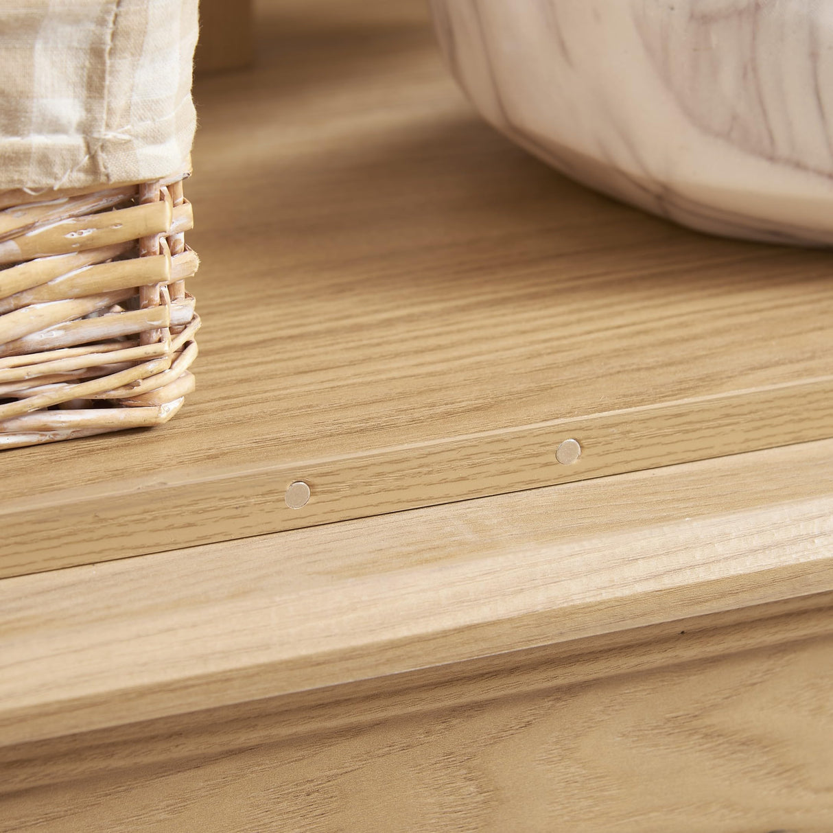 CKEASEAN Lighted Curio Cabinet, 52" H Glass Display Cabinet with Adjustable Shelves, China Cabinet with Tempered Glass Doors for Living Room, Light Blub Included (Light Oak - LED) CKEASEAN