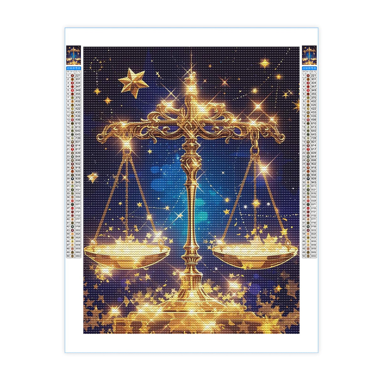 YOUSHIHA Libra Constellation Diamond Painting Kits for Adults,DIY 5D Constellations Diamond Art Full Drill for Adult,for Beginner Home Wall Decor Gift 8x12 Inch YOUSHIHA