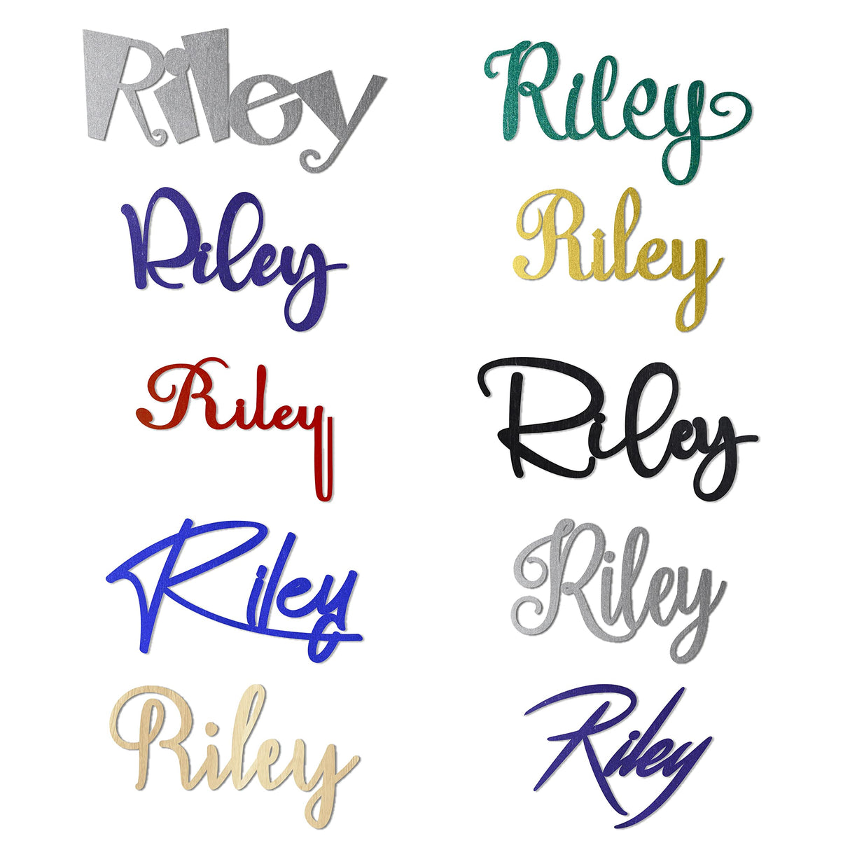 Personalized Wood Name Sign 6" - 60" Wide, Personalized Wood Name Sign, Name Sign for Boy or Girl, Wedding Sign, Personalized Children's Room Sign Décor(SIGN-3) LONG DOORS