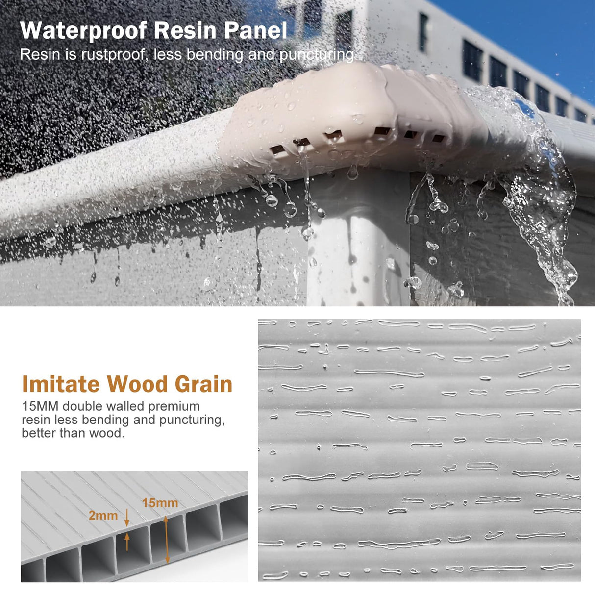 Outdoor Resin Storage Shed 6x3 FT Waterproof Sheds Kit with Floor Window Lockable Door Included, Outside Plastic Sheds for Backyard Garden Patio Lawn Tools WELYAS