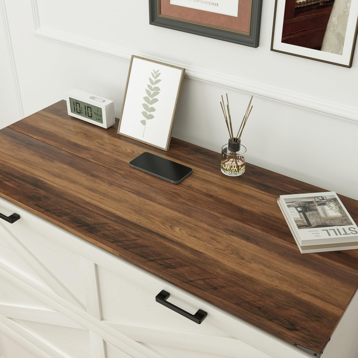 UYIHOME Murphy Bed, Murphy Beds Queen, Murphy Bed Cabinet with Large Storage, Queen Size Bed Frame with Storage for Bedroom, Living Room, Guest Bedroom,Home Office (Queen Size) UYIHOME