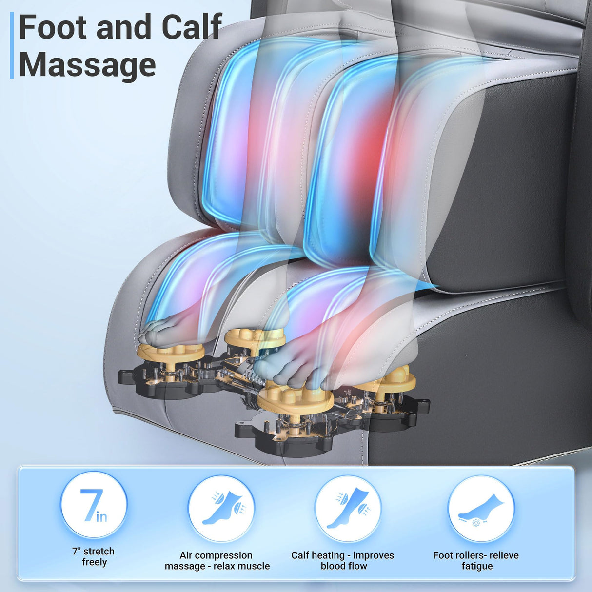 Mazzup Full Body Zero Gravity Shiatsu Massage Chair with Fully Assembled, LCD Screen, Shortcut Keys, USB Charging Port, Heat, for Loved Ones, Parents, Black Mazzup