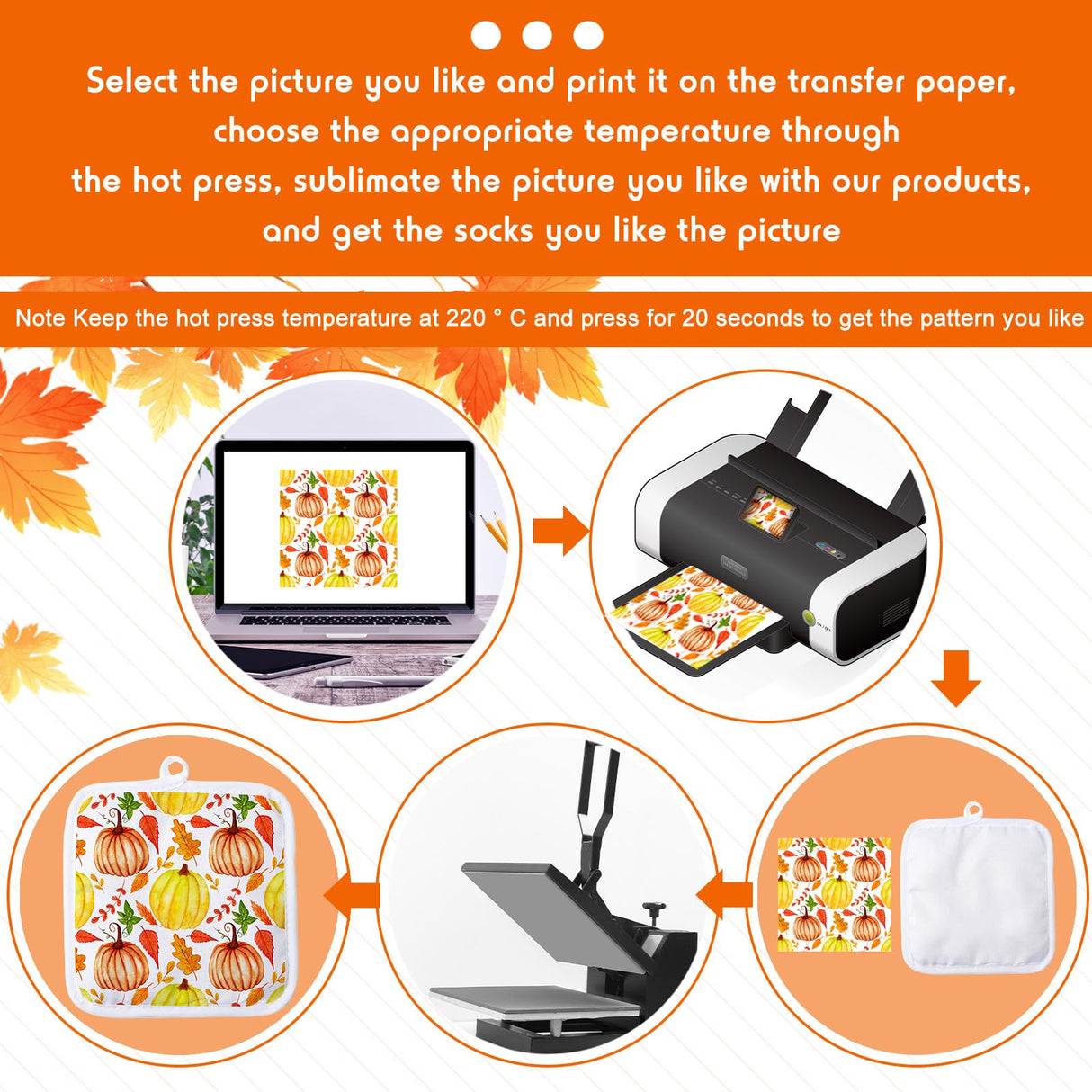 20 Pieces Blank Sublimation Oven Mitts Set Include Blank Sublimation Heat Resistance Oven Gloves and Blank Sublimation Pot Holders for DIY Kitchen Dining Room Accessories Patelai