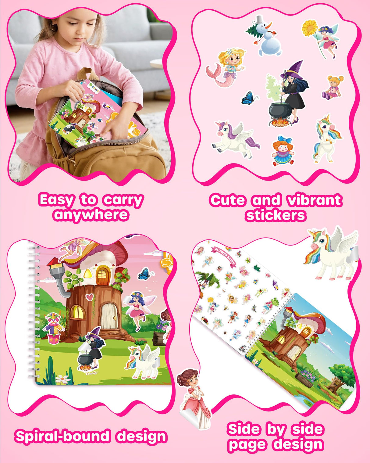 D-FantiX My Storybook Art Kit & Girl's Sticker Book for Kids D-FantiX