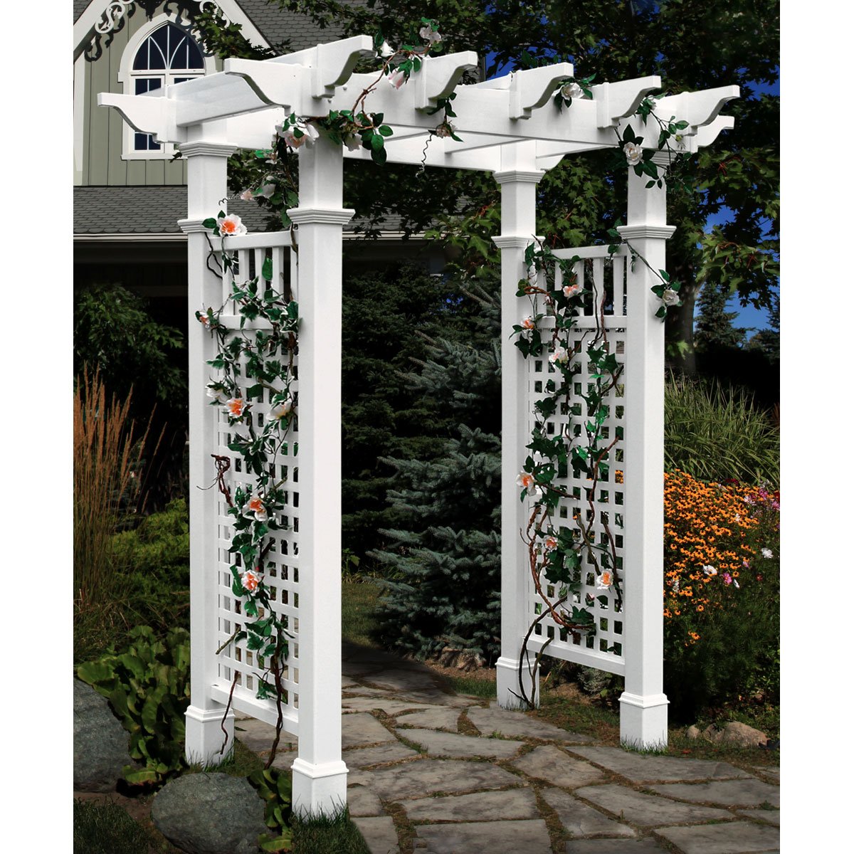 vita Fairfield 58 inchW x 86 inchH Vinyl Arbor Vita