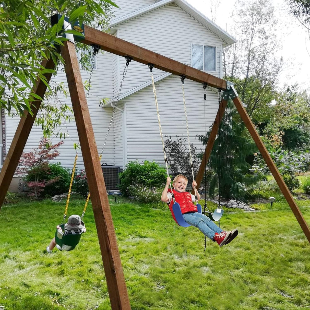 BETOOLL Heavy Duty Swing Hangers Swing Set Hardware Playground Porch Yoga Seat Trapeze Wooden Sets Indoor Outdoor Set of 8 BETOOLL