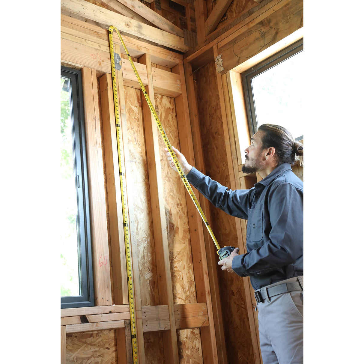 ToughBuilt - 25' ProBlade™ Tape Measure w/Blade Control Features, Easy-to-Read 1.25” Width Blade w/Double-Sided High Contrast Markings - (TB-H2-T-12225) ToughBuilt